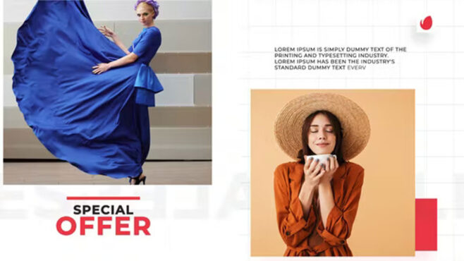 پروژه افترافکت تیزر تبلیغاتی فروش ویژه فشن Fashion Sale Promo