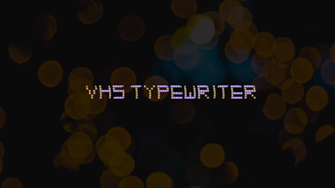 پروژه افترافکت نمایش عناوین VHS Typewriter Titles